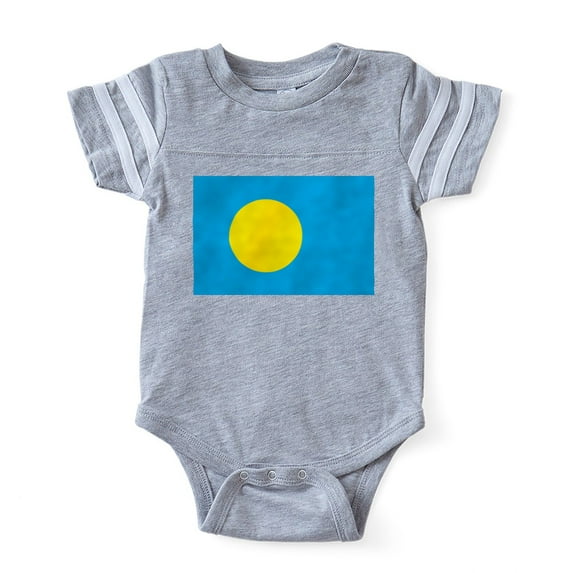 CafePress - Flag Of Palau - Cute Infant Baby Football Bodysuit