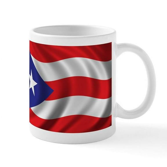 CafePress - Flag Of Puerto Rico Mug - 11 oz Ceramic Mug - Novelty Coffee Tea Cup