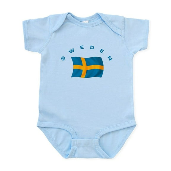 CafePress - Flag Of Sweden Infant Bodysuit - Baby Light Bodysuit, Size Newborn - 24 Months