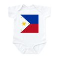 thumbnail image 1 of CafePress - Flag Of The Philippines Body Suit - Baby Light Bodysuit, Size Newborn - 24 Months, 1 of 4