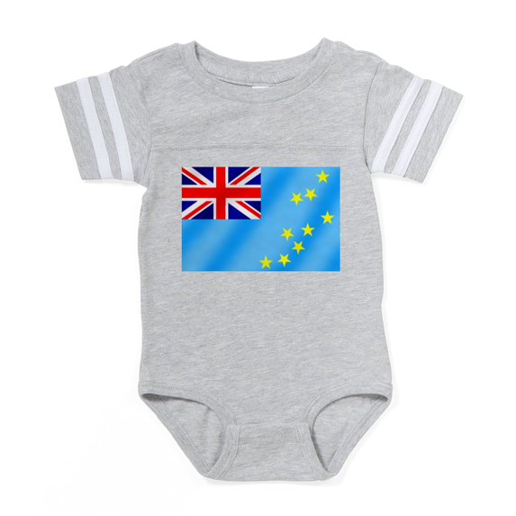 CafePress - Flag Of Tuvalo - Cute Infant Baby Football Bodysuit