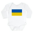 thumbnail image 1 of CafePress - Flag Of Ukraine Body Suit - Long Sleeve Cotton Baby Bodysuit, 1 of 4