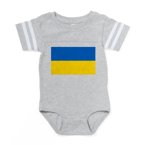 CafePress - Flag Of Ukraine - Cute Infant Baby Football Bodysuit