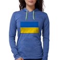 thumbnail image 1 of CafePress - Flag Of Ukraine Long Sleeve T Shirt - Womens Hooded Shirt, 1 of 1