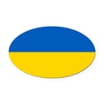 thumbnail image 1 of CafePress - Flag Of Ukraine - Oval Car Magnet, 1 of 1