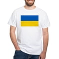 thumbnail image 1 of CafePress - Flag Of Ukraine T Shirt - Men's White Classic Cotton T-Shirts, 1 of 4