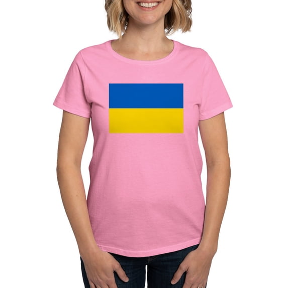 CafePress - Ukraine Flag T Shirt - Women's Traditional Fit Dark T-Shirt