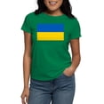 thumbnail image 1 of CafePress - Flag Of Ukraine T Shirt - Women's Traditional Fit Dark T-Shirt, 1 of 4