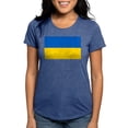 thumbnail image 1 of CafePress - Flag Of Ukraine T Shirt - Womens Tri-blend T-Shirt, 1 of 4