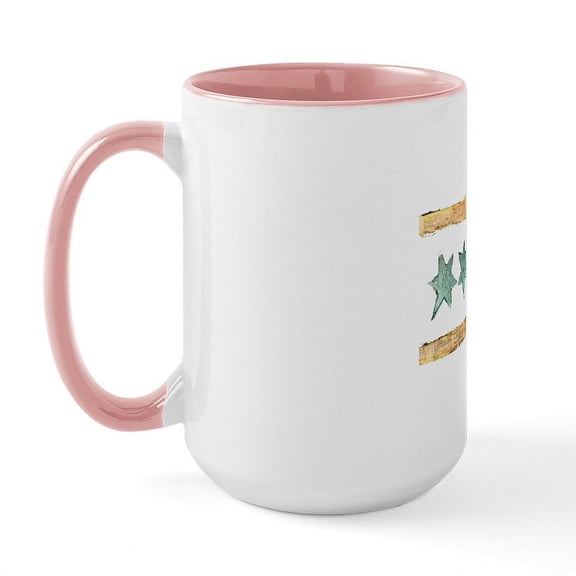 CafePress - Flag Reverse Large Mug - 15 oz Ceramic Large White Novelty Mug