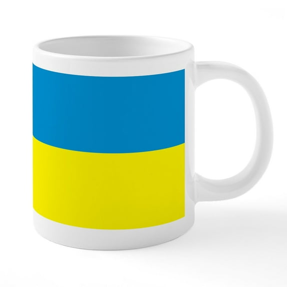 CafePress - Flag_Ukraine - 20 Oz White Ceramic Mega Mug