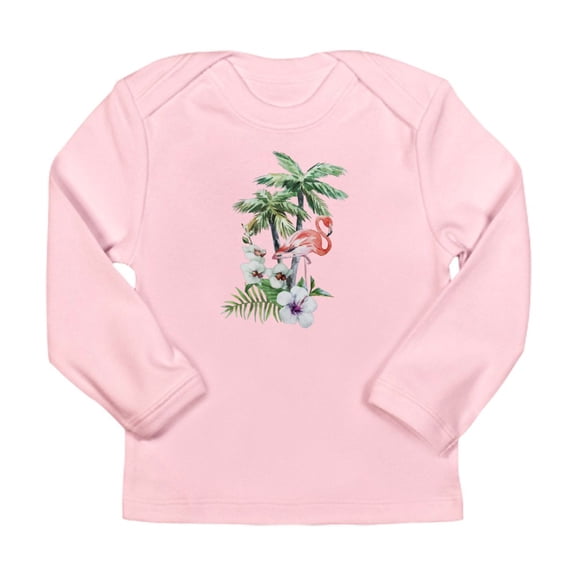 CafePress - Flamingo Long Sleeve Infant T Shirt - Long Sleeve Infant T-Shirt