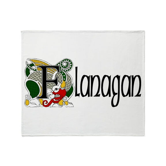 CafePress - Flanagan Celtic Dragon Throw Blanket - Soft Fleece Throw Blanket, 50"x60" for All Ages