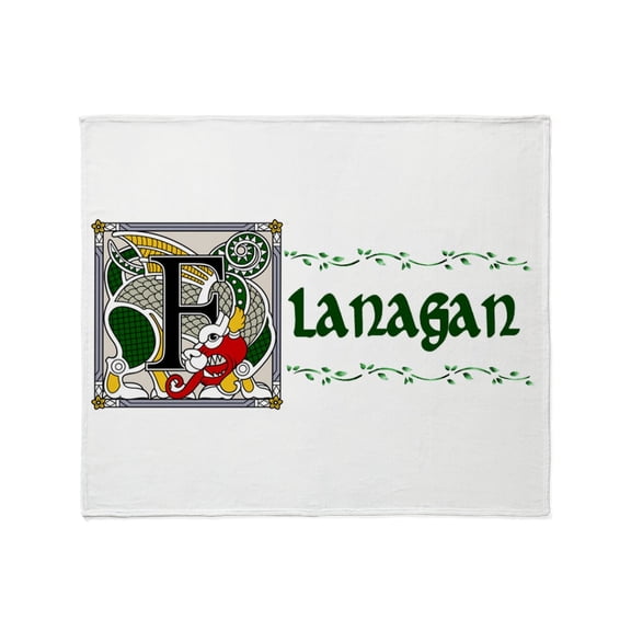 CafePress - Flanagan Celtic Dragon Throw Blanket - Soft Fleece Throw Blanket, 50"x60" for All Ages