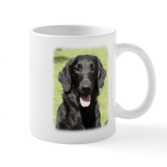 CafePress - Flat Coated Retriever 9Y040D 040 Mug - 11 oz Ceramic Mug - Novelty Coffee Tea Cup