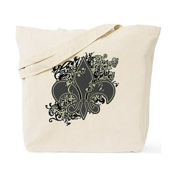 CafePress - Fleur De Lis (Baroque) Tote Bag - Unisex Canvas Tote Bag, Beige, 1-Piece