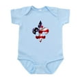 thumbnail image 1 of CafePress - Fleur De Lis Stars & Stripes Infant Bodysuit - Baby Light Bodysuit, Size Newborn - 24 Months, 1 of 4