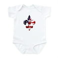 thumbnail image 1 of CafePress - Fleur De Lis Stars & Stripes Infant Bodysuit - Baby Light Bodysuit, Size Newborn - 24 Months, 1 of 4
