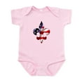 thumbnail image 1 of CafePress - Fleur De Lis Stars & Stripes Infant Bodysuit - Baby Light Bodysuit, Size Newborn - 24 Months, 1 of 4