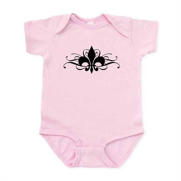 CafePress - Fleur De Lis With Swirls Infant Bodysuit - Baby Light Bodysuit, Size Newborn - 24 Months