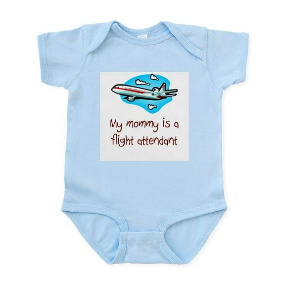 CafePress - Flight Attendant Infant Bodysuit - Baby Light Bodysuit, Size Newborn - 24 Months