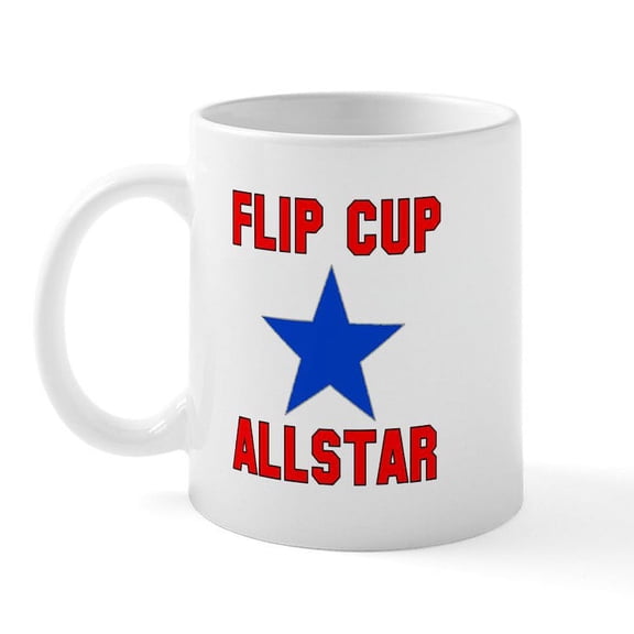 CafePress - Flip Cup Allstar Mug - 11 oz Ceramic Mug - Novelty Coffee Tea Cup