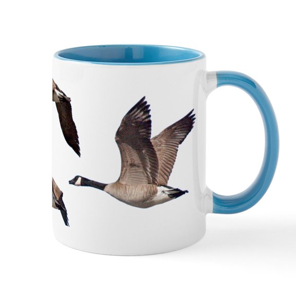 CafePress - Flock Of Canadian Geese Mug - 11 oz Ceramic Mug - Novelty Coffee Tea Cup