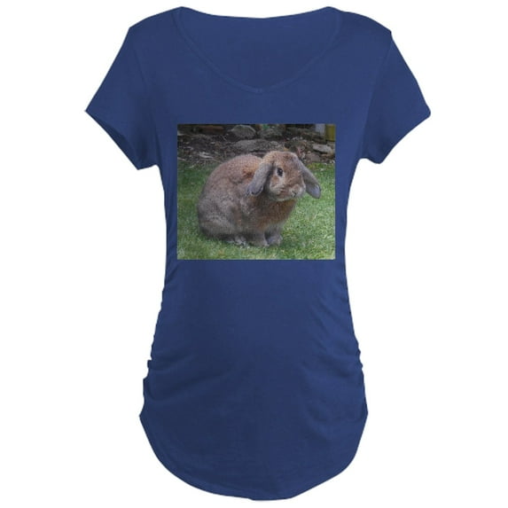 CafePress - Floppy Eared Bunny Maternity T Shirt - Maternity Dark T-Shirt