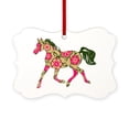 thumbnail image 1 of CafePress - Floral Horse - Scroll Ornament, 1 of 3