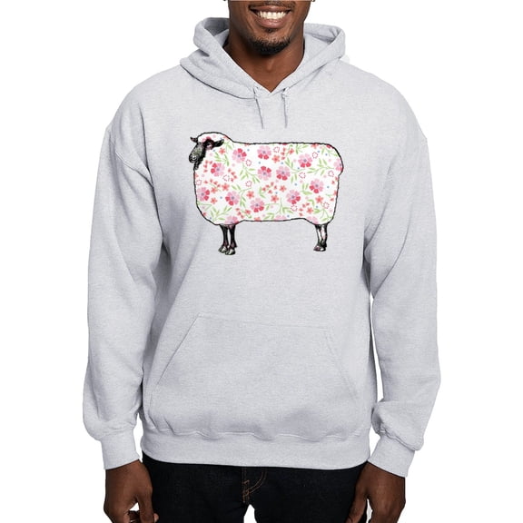 CafePress - Floral Sheep Hoodie - Pullover Hoodie, Hooded Sweatshirt