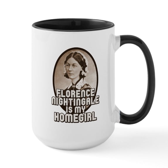 CafePress - Florence Nightingale Large Mug - 15 oz Ceramic Large White Novelty Mug
