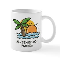 CafePress - Florida Jensen Beach Mugs - 11 oz Ceramic Mug - Novelty Coffee Tea Cup