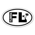 thumbnail image 1 of CafePress - Florida Palm Trees Oval Sticker - Sticker (Oval), 1 of 1
