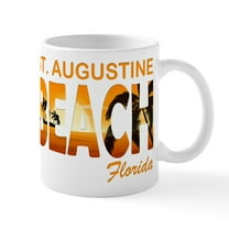 CafePress - Florida St. Augustine Beach Mugs - 11 oz Ceramic Mug - Novelty Coffee Tea Cup