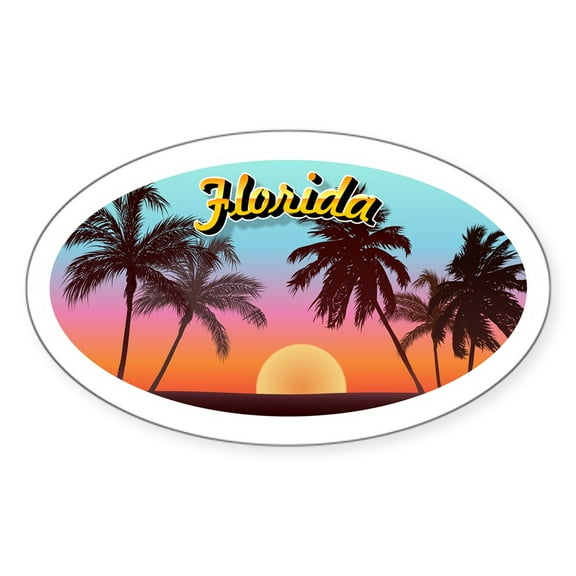 CafePress - Florida - Sticker (Oval)