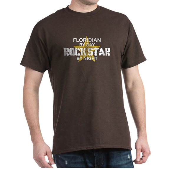CafePress - Floridian Rock Star Dark T Shirt - Men's Classic Graphic Cotton T-Shirt