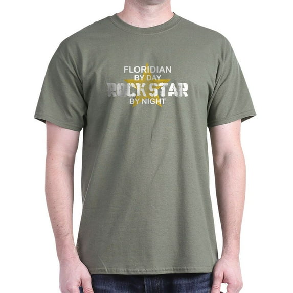 CafePress - Floridian Rock Star Dark T Shirt - Men's Classic Graphic Cotton T-Shirt