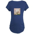 thumbnail image 1 of CafePress - Flowers And Butterflies Maternity T Shirt - Maternity Dark T-Shirt, 1 of 3
