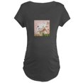 thumbnail image 1 of CafePress - Flowers And Butterflies Maternity T Shirt - Maternity Dark T-Shirt, 1 of 3