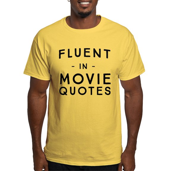 CafePress - Fluent In Movie Quotes Men's Value T Shirt - Men's Classic Graphic T-Shirt