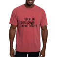 thumbnail image 1 of CafePress - Fluent In Sarcasm And Movie Quotes T Shirt - Mens Comfort Colors Shirt, 1 of 5