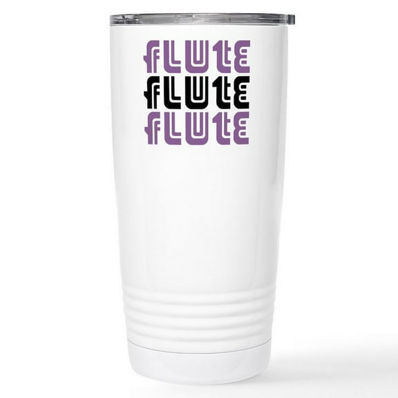 CafePress - Flute Mauve Mugs - Insulated Stainless Steel Travel Tumbler 20 oz.