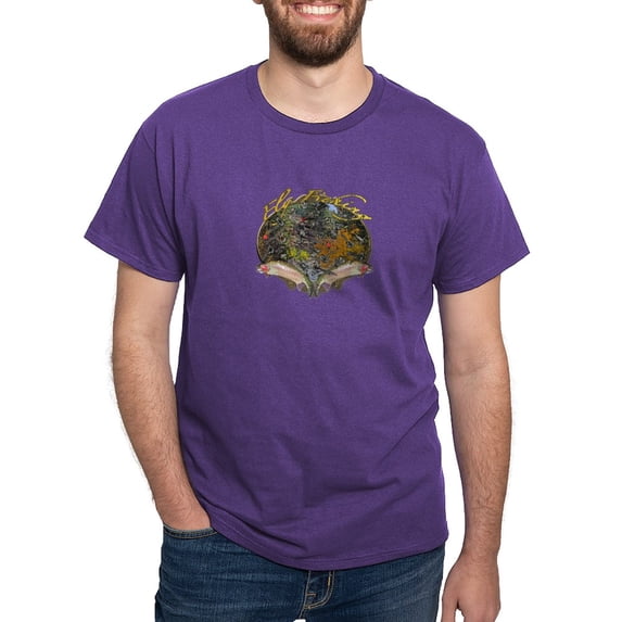 CafePress - Fly Fishing Dark T Shirt - Men's Classic Graphic Cotton T-Shirt