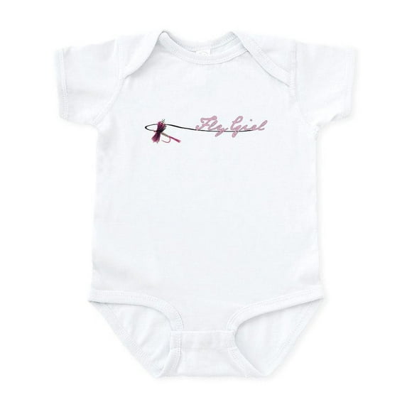 CafePress - Fly Fishing Girl Infant Bodysuit - Baby Light Bodysuit, Size Newborn - 24 Months