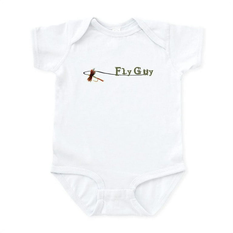 CafePress - Fly Fishing Guy Infant Bodysuit - Baby Light Bodysuit