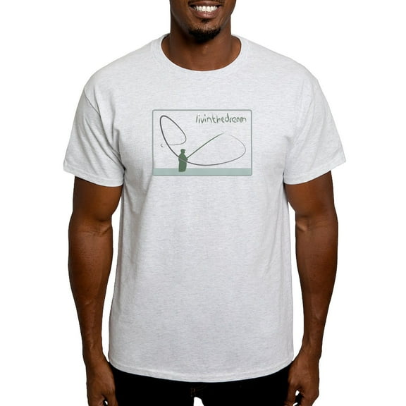 CafePress - Fly Fishing Livinthedream Mens Light T Shirt - Men's Classic Graphic T-Shirt