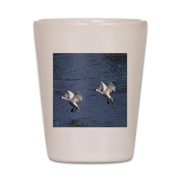 CafePress - Fly In! - White Shot Glass, Unique and Funny Shot Glass