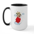 thumbnail image 1 of CafePress - Flying Ace Santa Large Mug - 15 oz Ceramic Large White Novelty Mug, 1 of 4