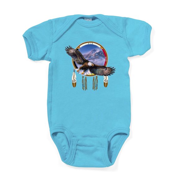 CafePress - Flying Eagle Shield - Cute Infant Bodysuit Baby Romper - Size Newborn - 24 Months