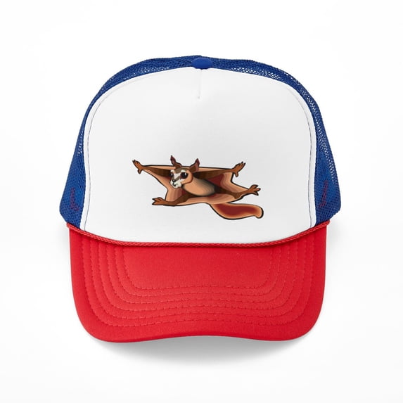 CafePress - Flying Squirrel - Adjustable Unisex Printed Trucker Hat with Mesh Back